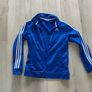 Blue Adidas track suit jacket